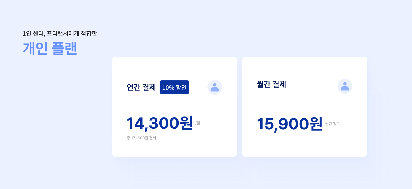 연간 결제 10% 할인, 사은품 행사 진행